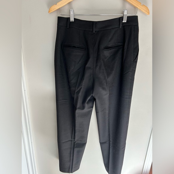 Black Wool Club Monaco cropped pants, size 4 - Picture 3 of 5
